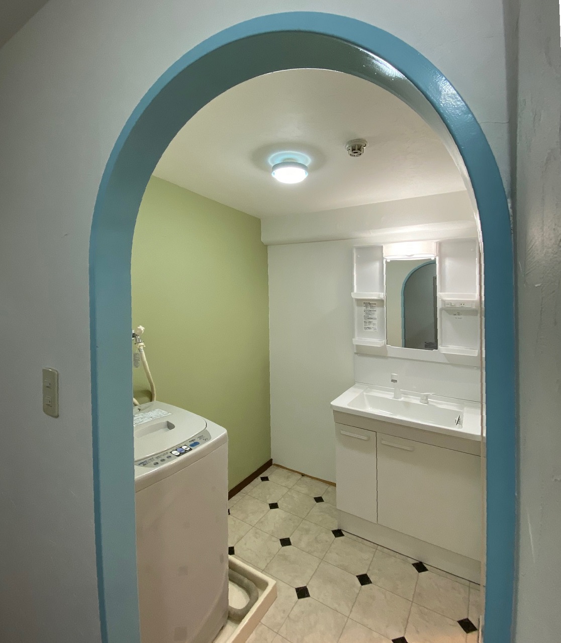 和光のマンション洗面所 浴室編 ｋａｗａｙａ ｄｅｓｉｇｎリフォーム Kawaya Design 石和設備工業